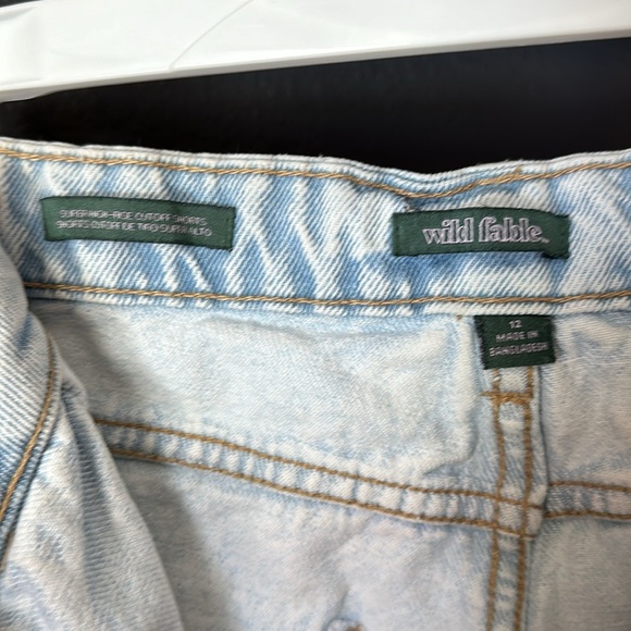 Wild Fable Super High Rise Cut Off Shorts 12 - Picture 6 of 9